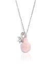 Rose Quartz Love Gemstone Turtle Pendant for Women