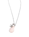 Rose Quartz Love Gemstone Turtle Pendant for Women