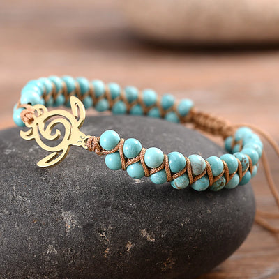 Surf Turtle Bracelets Natural Stones