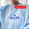 Malibu Day Embroidery Cute Turtle Sweatshirts