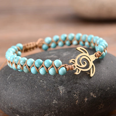 Surf Turtle Bracelets Natural Stones