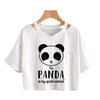 Panda Kawaii Crop Tops for Girls