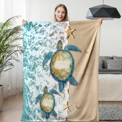 Turtle Beach Flannel Throw Blanket