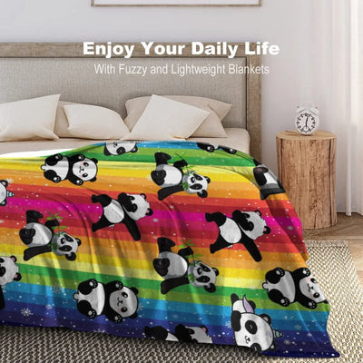 Panda Blanket Soft Flannel Fleece