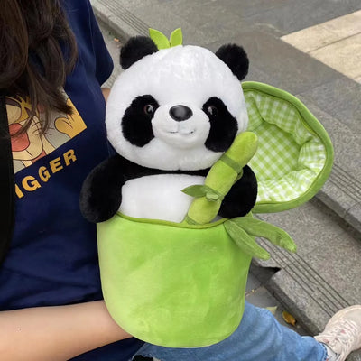 Panda 2 in 1 Creative Funny Doll Bamboo