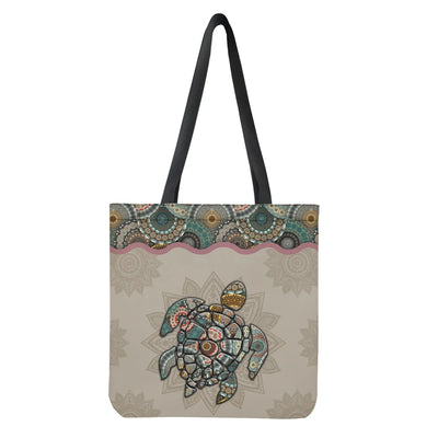Bohemian Sea Turtle Canvas Shopping bag