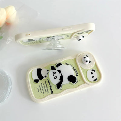 3D Cartoon Panda iPhone Case