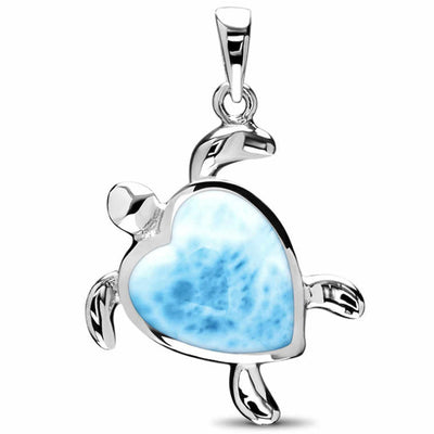 925 Sterling Silver Natural Larimer Pendant