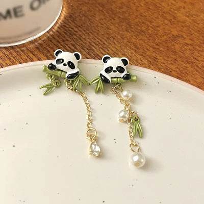 Panda earring