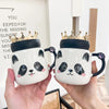Cute Crown Panda Mug With Lid