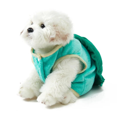 New Winter Pet Clothes Cute Turtle Suit Flannel Dog Clothing