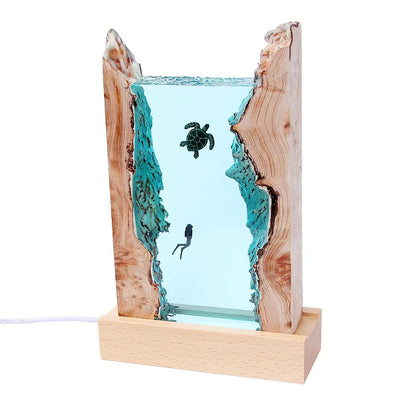 Seabed World Organism Turtle Resin Table Light