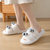 Parallel Bars Panda Cotton Slippers Female Home
