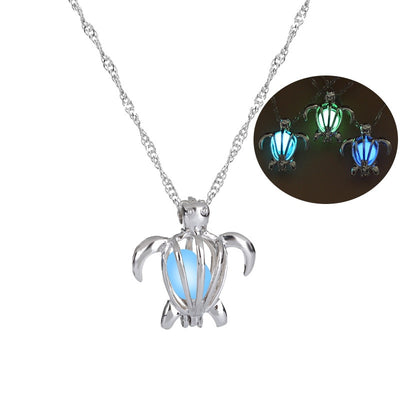 3 colors Turtle Glow In The Dark Necklaces