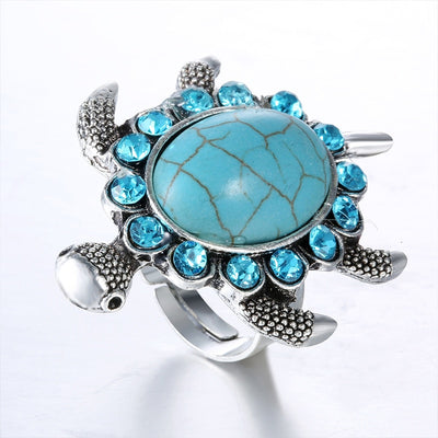 Blue Sea Turtle ring