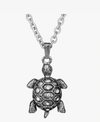 Oxidized Silver Turtle pendant